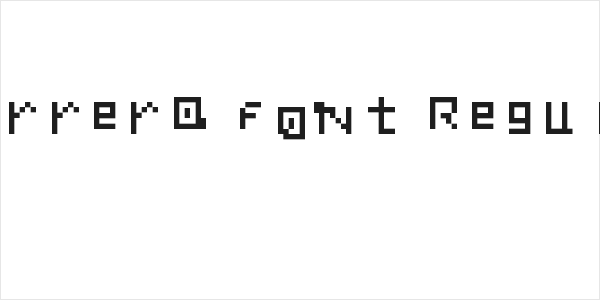 Carrera font Regular Logo