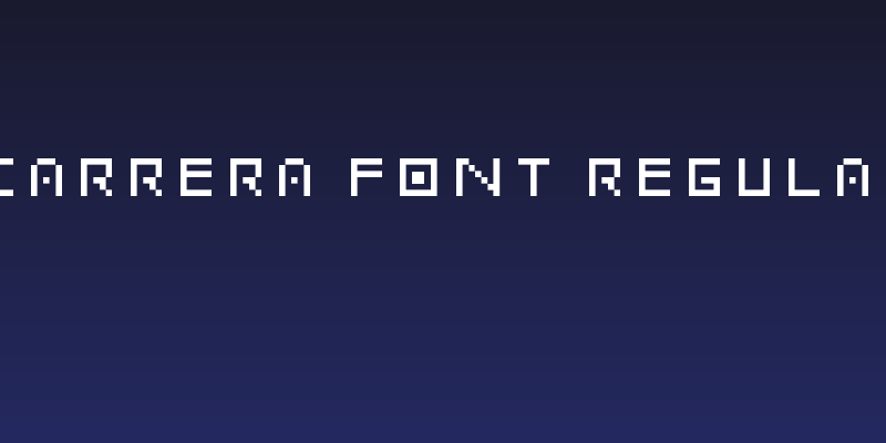 Carrera font Regular Social Header