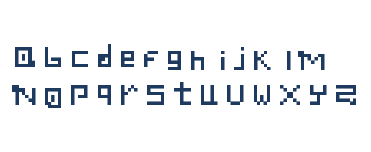 Carrera font Regular Lowercase
