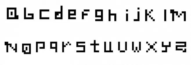 Carrera font Regular Schriftart Kleinbuchstaben