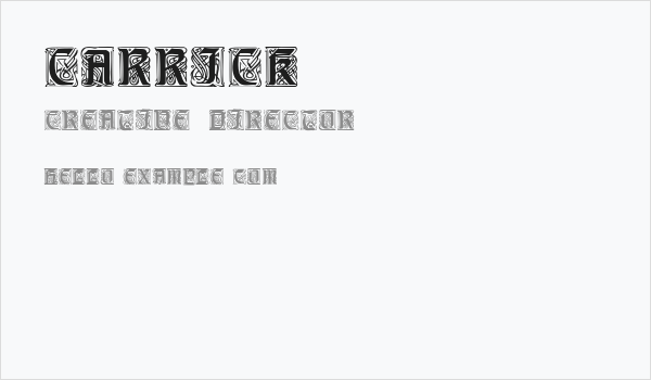 Carrick Caps Business Card