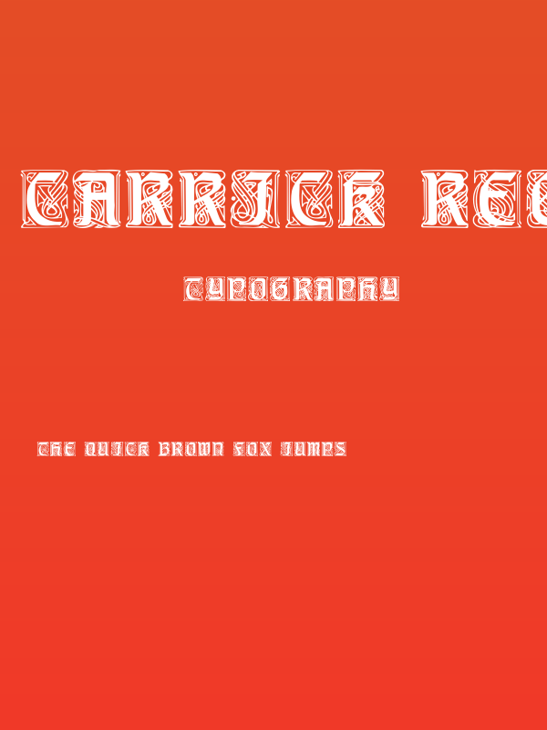 Carrick Regular Poster