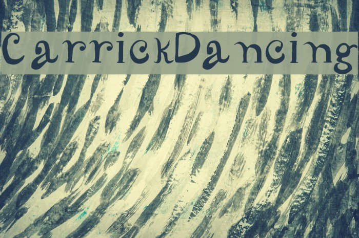 CarrickDancing Font examples