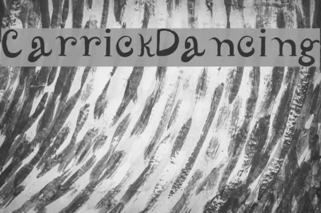 CarrickDancing Font examples