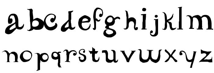 CarrickDancing Font LOWERCASE