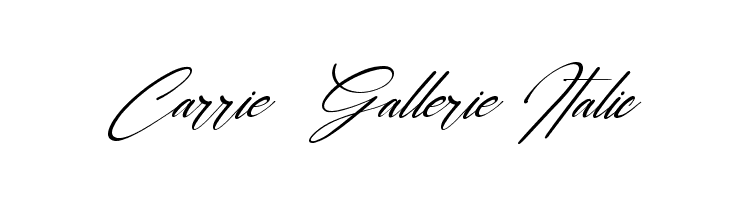 Carrie  Gallerie Italic  Fuentes Gratis Descargar