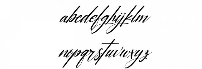 Carrie  Gallerie Italic फ़ॉन्ट लोअरकेस