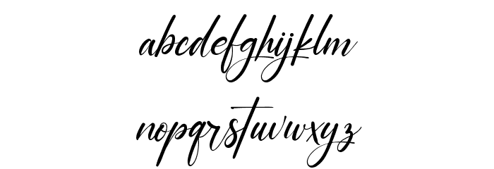 Carrie Gallerie Font LOWERCASE