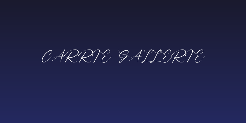Carrie  Gallerie Social Header