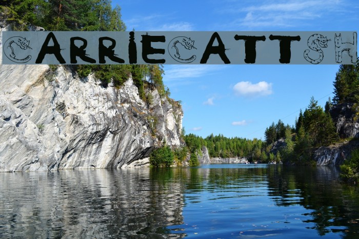CarrieCattSH Font examples
