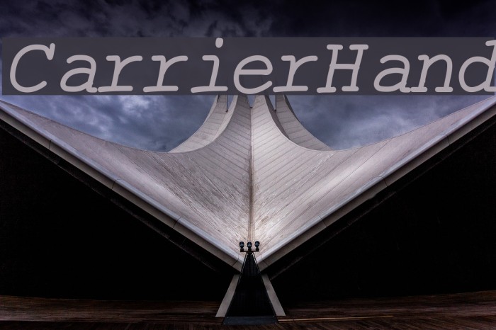 CarrierHand Font examples
