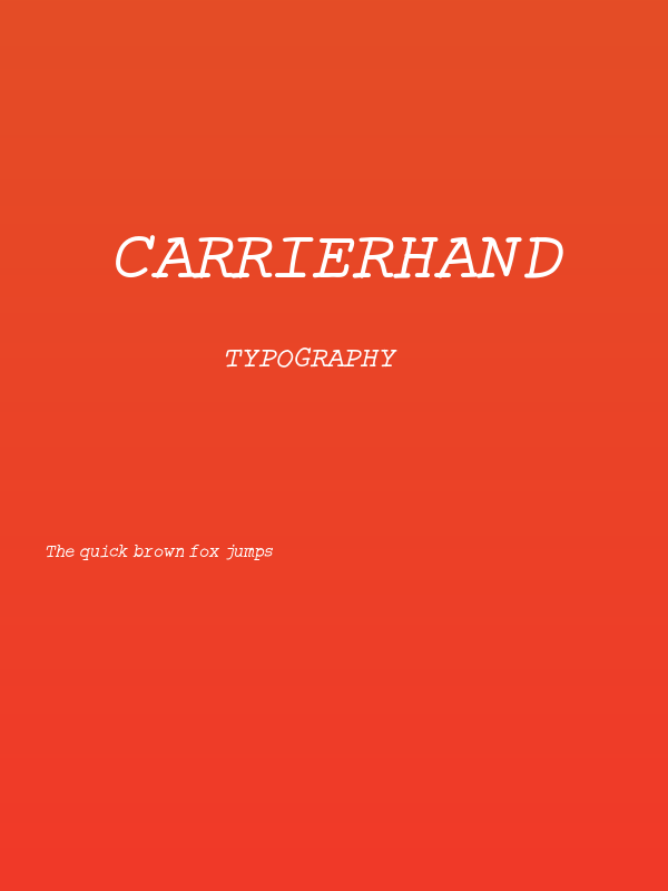 CarrierHand Poster
