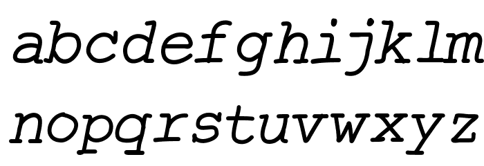 CarrierHand Font LOWERCASE