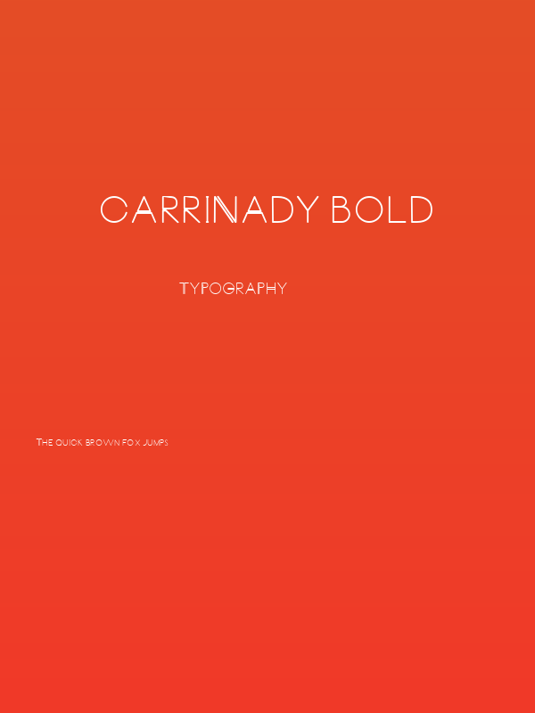 Carrinady Bold Poster