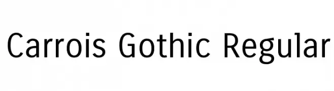 Carrois Gothic Regular  baixar fontes gratis