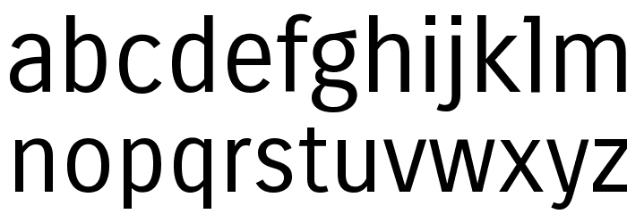 Carrois Gothic Regular Font LOWERCASE