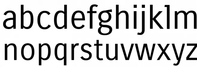 Carrois Gothic Regular Font LOWERCASE