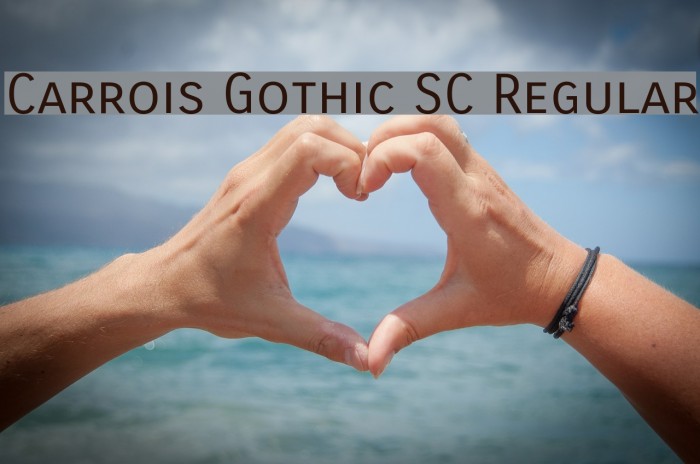 Carrois Gothic SC Regular Font examples