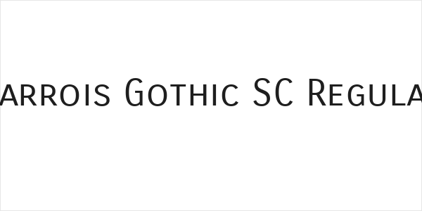 Carrois Gothic SC Regular Logo