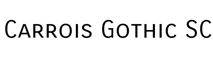 Carrois Gothic SC Font
