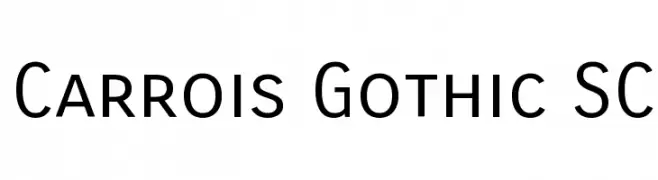 Carrois Gothic SC  baixar fontes gratis
