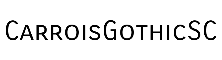Carrois Gothic SC Font