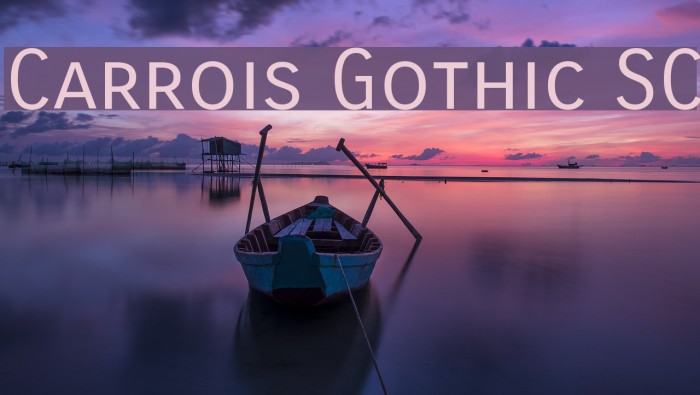 Carrois Gothic SC Font examples