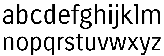 Carrois Gothic Font LOWERCASE