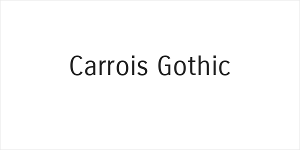 Carrois Gothic Logo