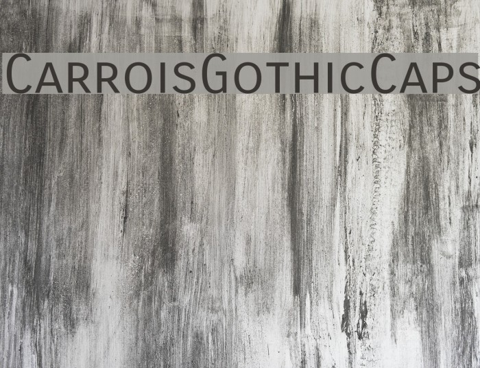 CarroisGothicCaps Font examples