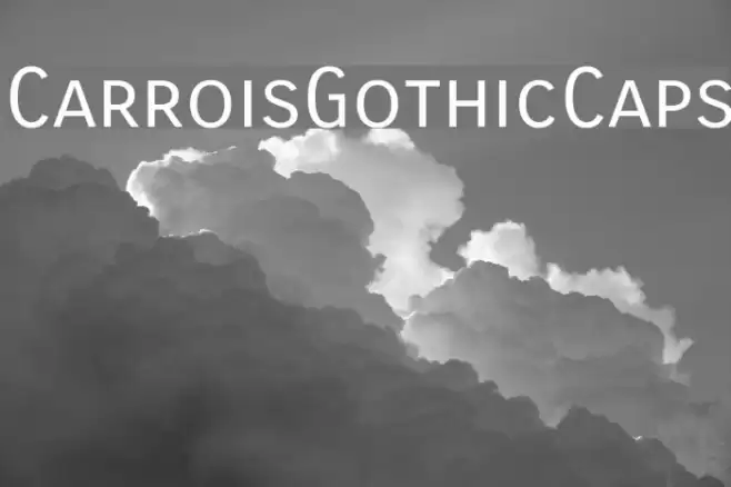 CarroisGothicCaps Font examples