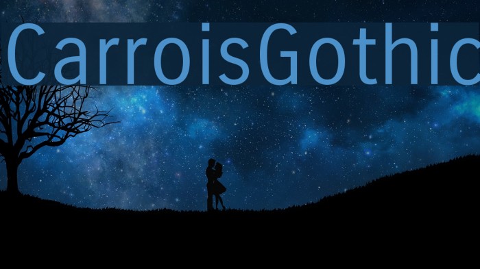 CarroisGothic Font examples