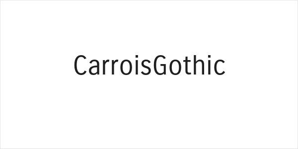 CarroisGothic Logo