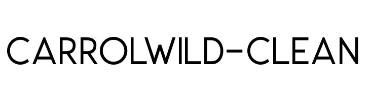 CarrolWild-Clean  Fuentes Gratis Descargar