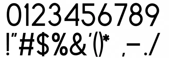 CarrolWild-Clean Font OTHER CHARS