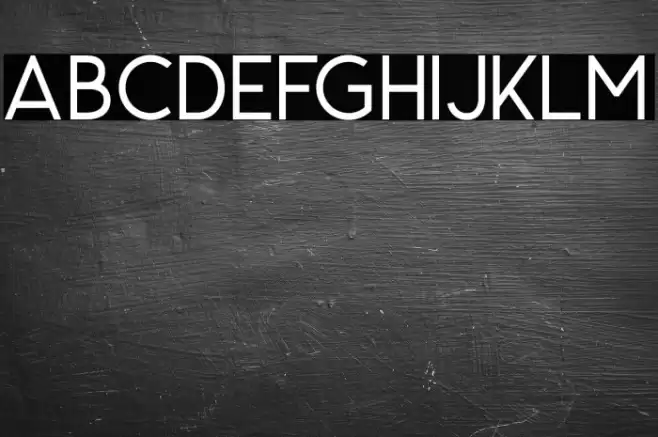 CarrolWild-Clean Font examples