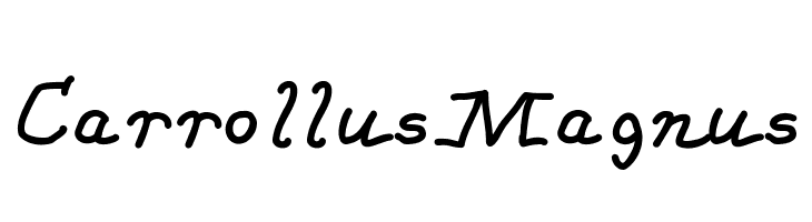 CarrollusMagnus Schriftart