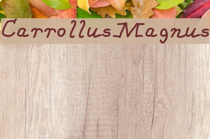 CarrollusMagnus Font examples