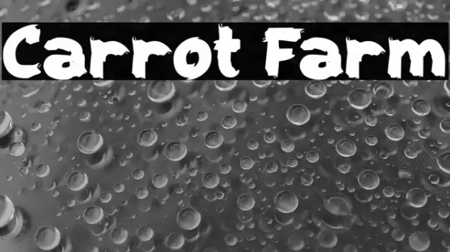 Carrot Farm Font examples