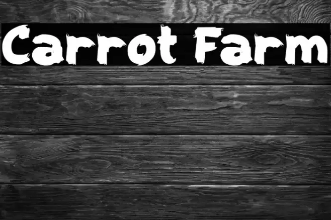 Carrot Farm Font examples