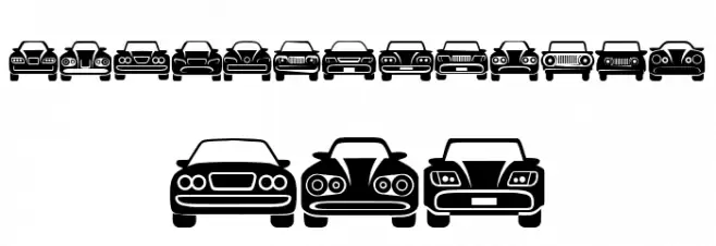 Cars Regular Schriftart Groß