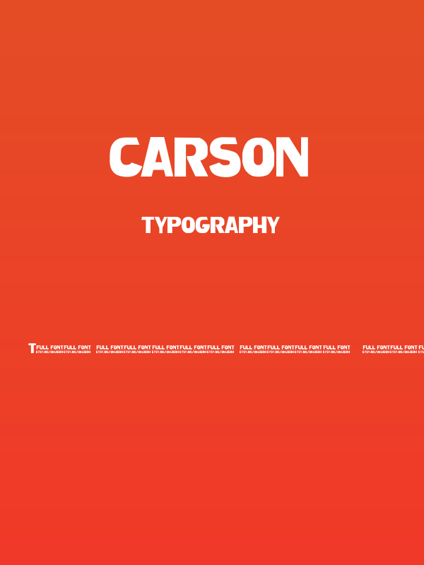 Carson Poster
