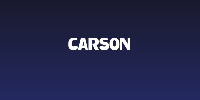 Carson Social Header
