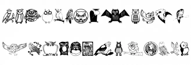 Carsten'sOwls Font LOWERCASE