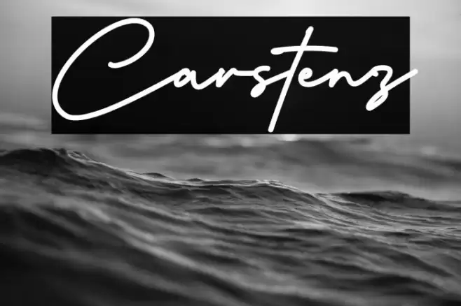 Carstenz Font examples