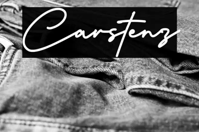 Carstenz Font examples