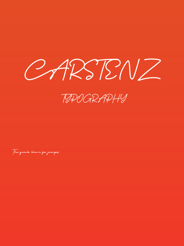 Carstenz Poster
