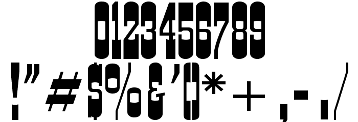 CartWright Font OTHER CHARS
