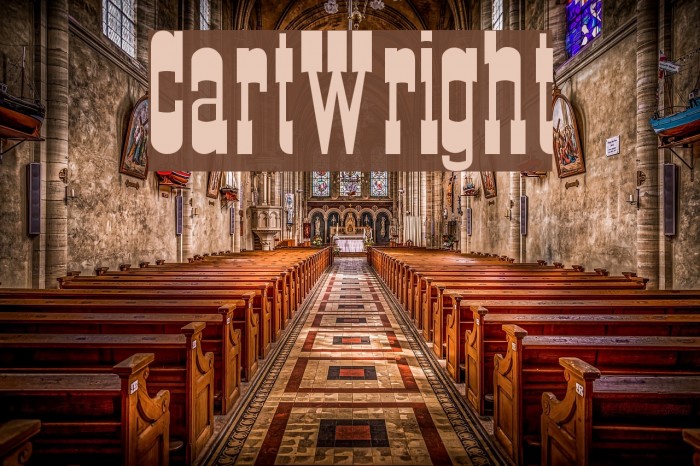 CartWright Font examples