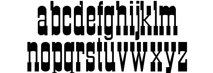 CartWright Font LOWERCASE